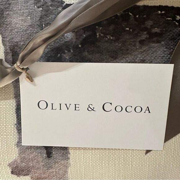 NEW Olive & Cocoa Watercolor Schnauzer Square Accent Decor Pillow - Picture 7 of 7